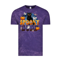 Cloud Purple Spooky Dude Vintage Tee - texasbilliewilder