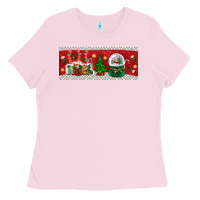 Bubblegum Pink noel Ladies Tee - BundleAndBundleShop