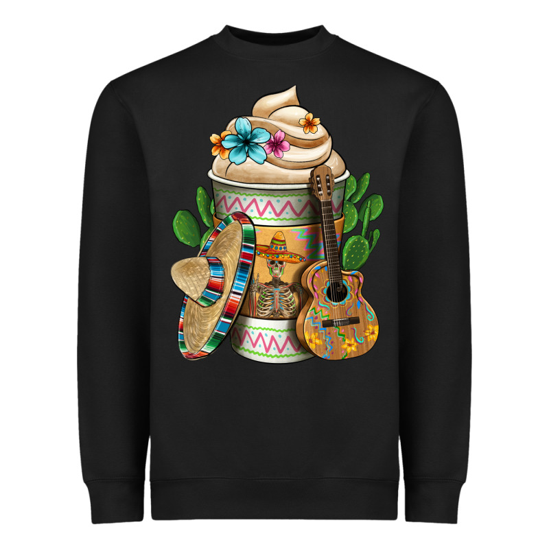 Mexican Hot Coffee Cup Heavyweight Sweatshirt by FaDigitalArtStudio | Teevron