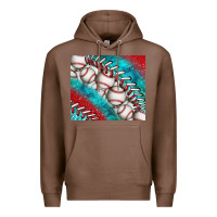 Chestnut baseball and gemstone tumbler Premium Hoodie - BundleAndBundleShop