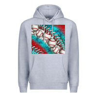 Heather Grey baseball and gemstone tumbler Premium Hoodie - BundleAndBundleShop
