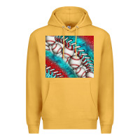 Mustard baseball and gemstone tumbler Premium Hoodie - BundleAndBundleShop