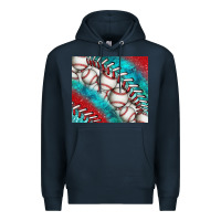 Navy baseball and gemstone tumbler Premium Hoodie - BundleAndBundleShop