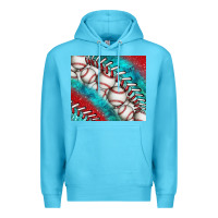 Ocean Blue baseball and gemstone tumbler Premium Hoodie - BundleAndBundleShop