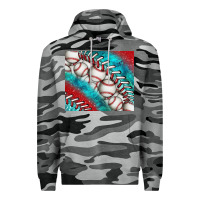 Slate Camo baseball and gemstone tumbler Premium Hoodie - BundleAndBundleShop