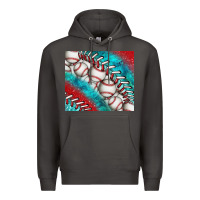 Smoke baseball and gemstone tumbler Premium Hoodie - BundleAndBundleShop