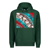 Sports Green baseball and gemstone tumbler Premium Hoodie - BundleAndBundleShop