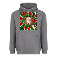 Storm christmas hereford cow face Heavyweight Hoodie - LillyAllenDesigns