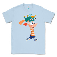 Dusty Blue phineas and perry Classic Tee - tuanDangUi
