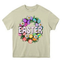 Mossy Easter with eggs and daisy Heavy Core Tee - NancyCooperArtShop