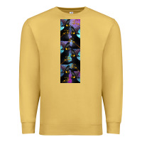 Antique Gold Black Cat Halloween Premium Sweatshirt - LillyAllenDesigns