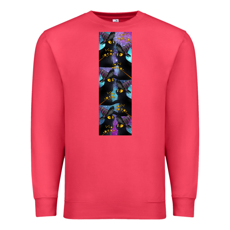 Black Cat Halloween Premium Sweatshirt by LillyAllenDesigns | Teevron