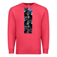 Cardinal Black Cat Halloween Premium Sweatshirt - LillyAllenDesigns