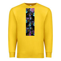 Lemon Black Cat Halloween Premium Sweatshirt - LillyAllenDesigns