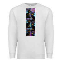 Oatmeal Heather Black Cat Halloween Premium Sweatshirt - LillyAllenDesigns