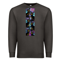 Smoke Black Cat Halloween Premium Sweatshirt - LillyAllenDesigns