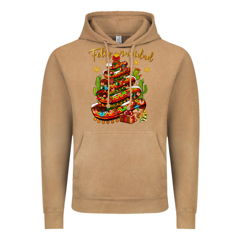 Christmas Feliz Navidad Vintage Hoodie by NancyCooperArtShop | Teevron