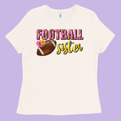 Football Sister Ladies Tee Designed By Bundleandbundleshop