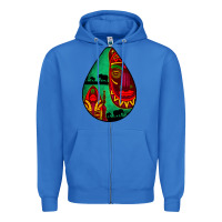 True Royal african masks teardrop  3 Zipper Hoodie - BundleAndBundleShop