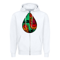 White african masks teardrop  3 Zipper Hoodie - BundleAndBundleShop