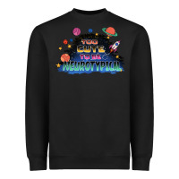 Black Too cute to be neurotypical Heavyweight Sweatshirt - FaDigitalArtStudio