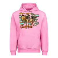 Fuchsia Pink all you need is love coffee Urban Hoodie - BarkalooDesign