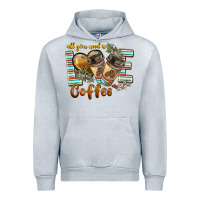 Heather Grey all you need is love coffee Urban Hoodie - BarkalooDesign
