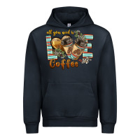Navy all you need is love coffee Urban Hoodie - BarkalooDesign