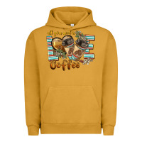 Pigment Peanut Butter all you need is love coffee Urban Hoodie - BarkalooDesign