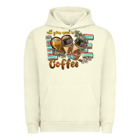 Pigment Pistachio all you need is love coffee Urban Hoodie - BarkalooDesign