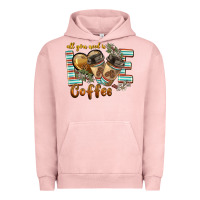 Pigment Salmon all you need is love coffee Urban Hoodie - BarkalooDesign