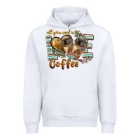 White all you need is love coffee Urban Hoodie - BarkalooDesign