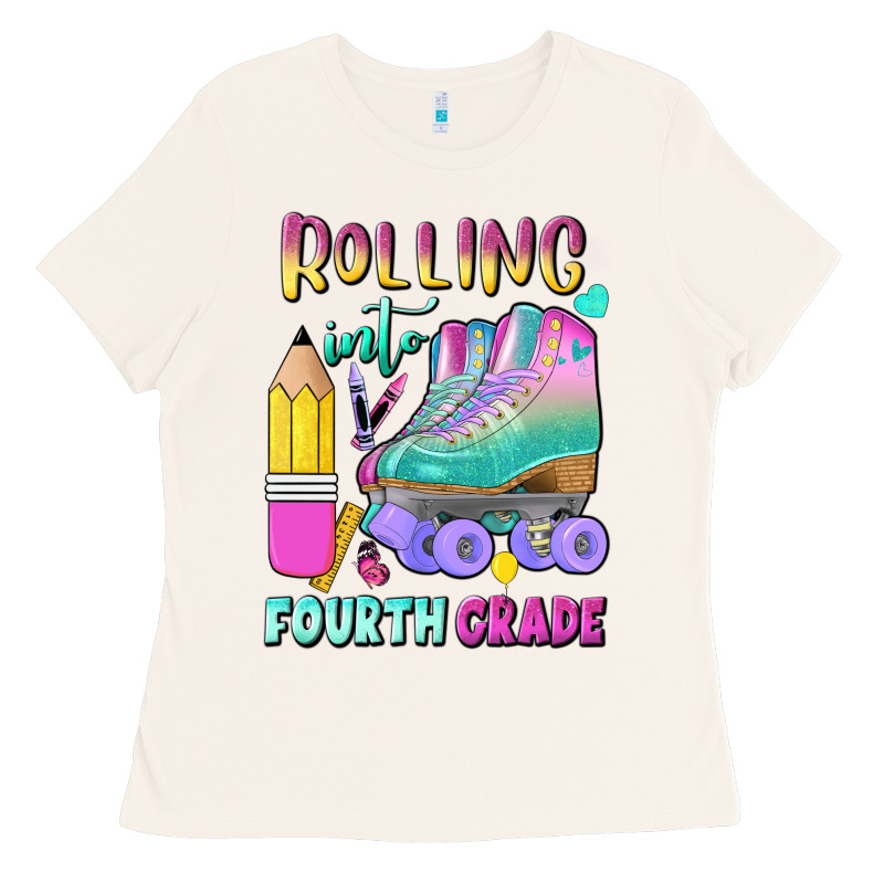 Rolling Into Fourth Grade Ladies Tee by BundleAndBundleShop | Teevron