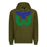 Army Green vintage hartford hockey   retro whalers Premium Hoodie - tuanDangUi