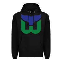 Black vintage hartford hockey   retro whalers Premium Hoodie - tuanDangUi