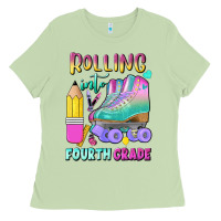 Matcha rolling into fourth grade Ladies Tee - BundleAndBundleShop