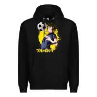 Black blue lock meguru bachira 1 Premium Hoodie - tuanDangUi