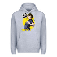 Heather Grey blue lock meguru bachira 1 Premium Hoodie - tuanDangUi