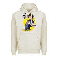 Oatmeal Heather blue lock meguru bachira 1 Premium Hoodie - tuanDangUi