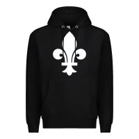Black vintage quebec hockey   retro nordiques fleur de lis Premium Hoodie - tuanDangUi