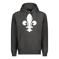 Charcoal Heather vintage quebec hockey   retro nordiques fleur de lis Premium Hoodie - tuanDangUi