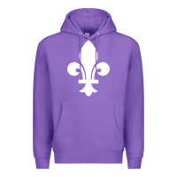 Purple vintage quebec hockey   retro nordiques fleur de lis Premium Hoodie - tuanDangUi