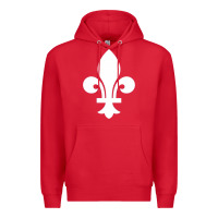 Red vintage quebec hockey   retro nordiques fleur de lis Premium Hoodie - tuanDangUi
