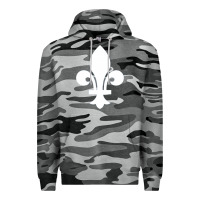 Slate Camo vintage quebec hockey   retro nordiques fleur de lis Premium Hoodie - tuanDangUi