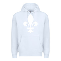 White vintage quebec hockey   retro nordiques fleur de lis Premium Hoodie - tuanDangUi