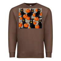 Chestnut black cat with pumpkins tumbler Premium Sweatshirt - LillyAllenDesigns