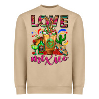 Mushroom Love Mexico Cold Drink Frappe Heavyweight Sweatshirt - FaDigitalArtStudio