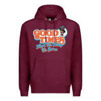 Burgundy good times ain't we lucky we got'em Premium Hoodie - tuanDangUi