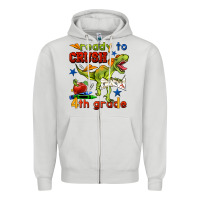 Dove Grey ready to crush 4th grade Zipper Hoodie - BundleAndBundleShop