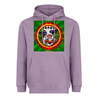 Lavender christmas baby holstein face Heavyweight Hoodie - LillyAllenDesigns